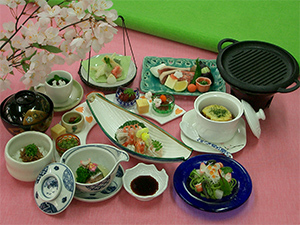 会席料理(春、イメージ)